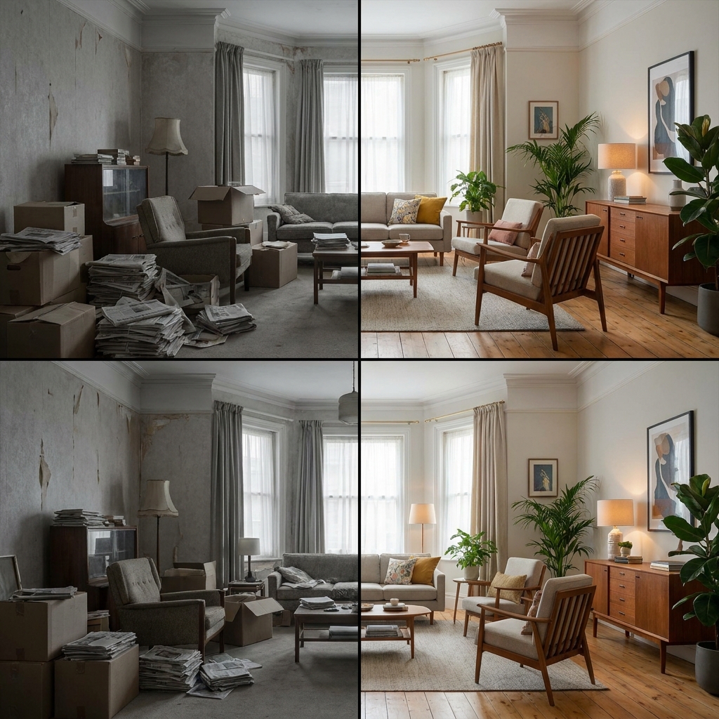 Before & After template preview